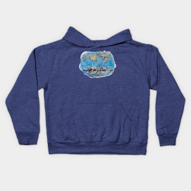 climate change city pollution Kids Hoodie by JAHART001